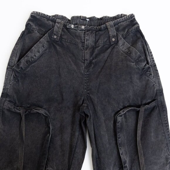 We The Free Can't Compare Slouch Pants Cargo Military Black - Picture 4 of 16
